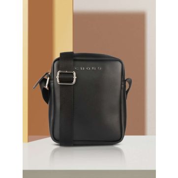 Mens  PU Structured Sling Bag