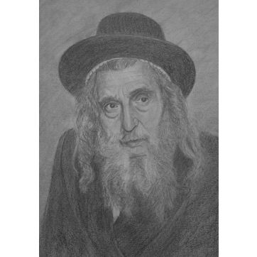 Ribnitzer Rebbe (Rabbi Chaim Zanvil Abramowitz) zt"l-Canvas 20x30